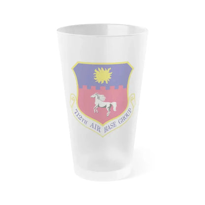 712th Air Base Group (U.S. Air Force) Frosted Pint Glass 16oz Default Title - Go Mug Yourself