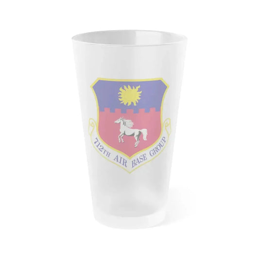 712th Air Base Group (U.S. Air Force) Frosted Pint Glass 16oz Default Title - Go Mug Yourself
