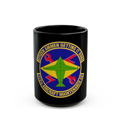 712th Aircraft Maintenance Squadron (U.S. Air Force) Black Coffee Mug-15oz-Go Mug Yourself