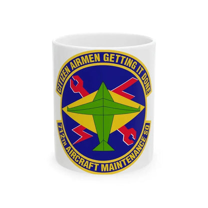 712th Aircraft Maintenance Squadron (U.S. Air Force) White Coffee Mug 11oz - Go Mug Yourself