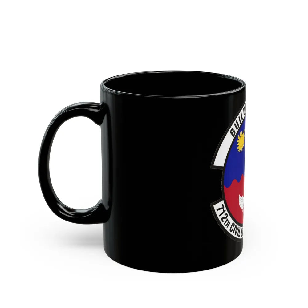 712th Civil Engineer Squadron (U.S. Air Force) Black Coffee Mug-Go Mug Yourself