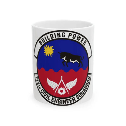 712th Civil Engineer Squadron (U.S. Air Force) White Coffee Mug-11oz-Go Mug Yourself