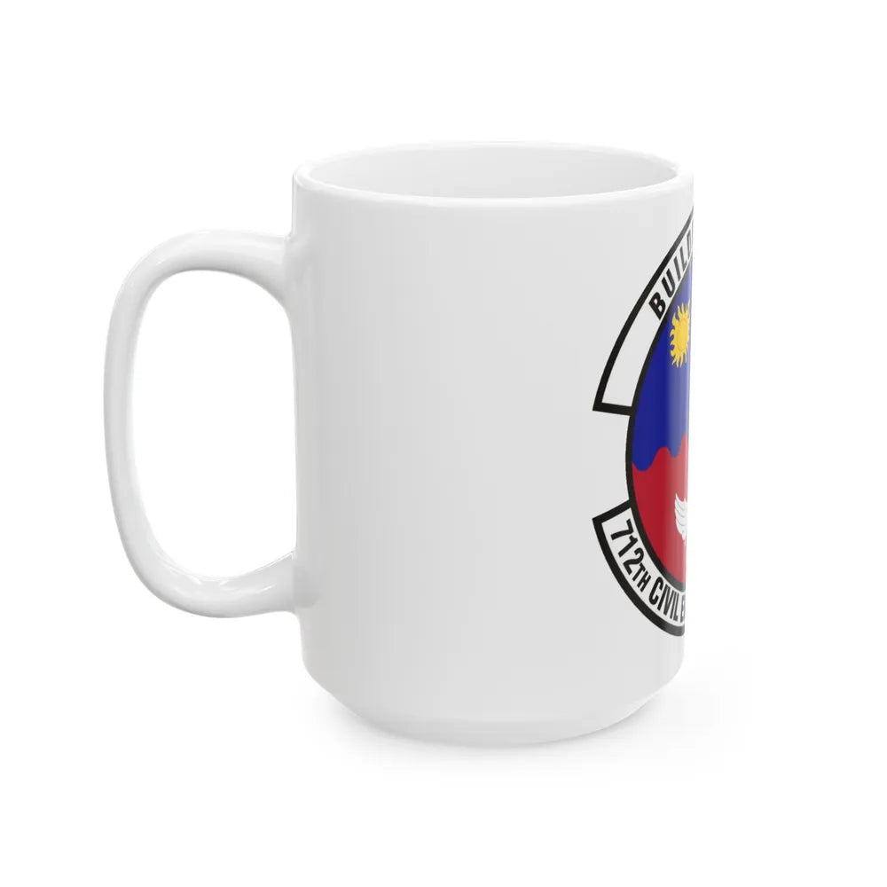 712th Civil Engineer Squadron (U.S. Air Force) White Coffee Mug-Go Mug Yourself