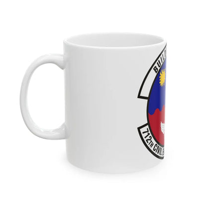 712th Civil Engineer Squadron (U.S. Air Force) White Coffee Mug-Go Mug Yourself