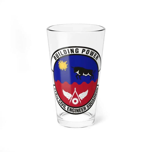 712th Civil Engineer Squadron (U.S. Air Force) Pint Glass 16oz 16oz - Go Mug Yourself