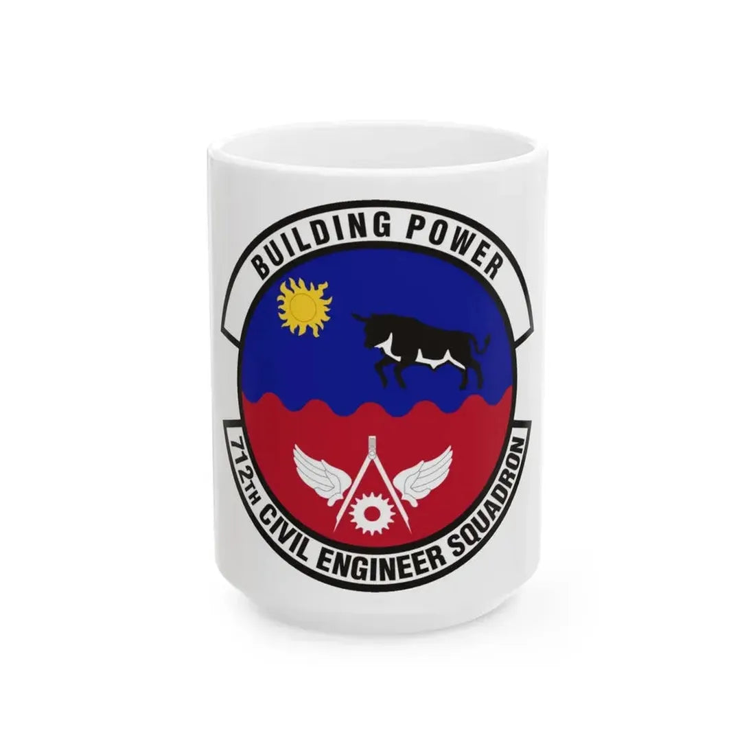 712th Civil Engineer Squadron (U.S. Air Force) White Coffee Mug 15oz - Go Mug Yourself