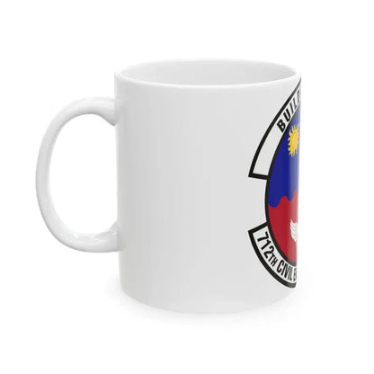 712th Civil Engineer Squadron (U.S. Air Force) White Coffee Mug - Go Mug Yourself