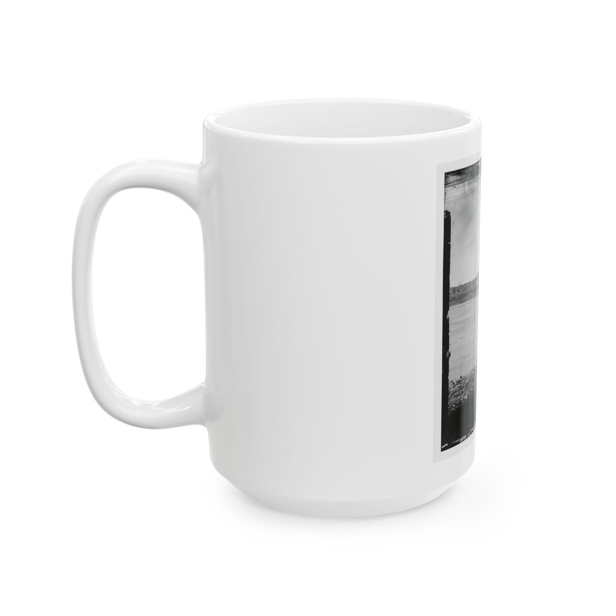 Port Royal Island, S.C. Coosaw Ferry; Battleground Of January 1, 1862, In The Distance (U.S. Civil War) White Coffee Mug