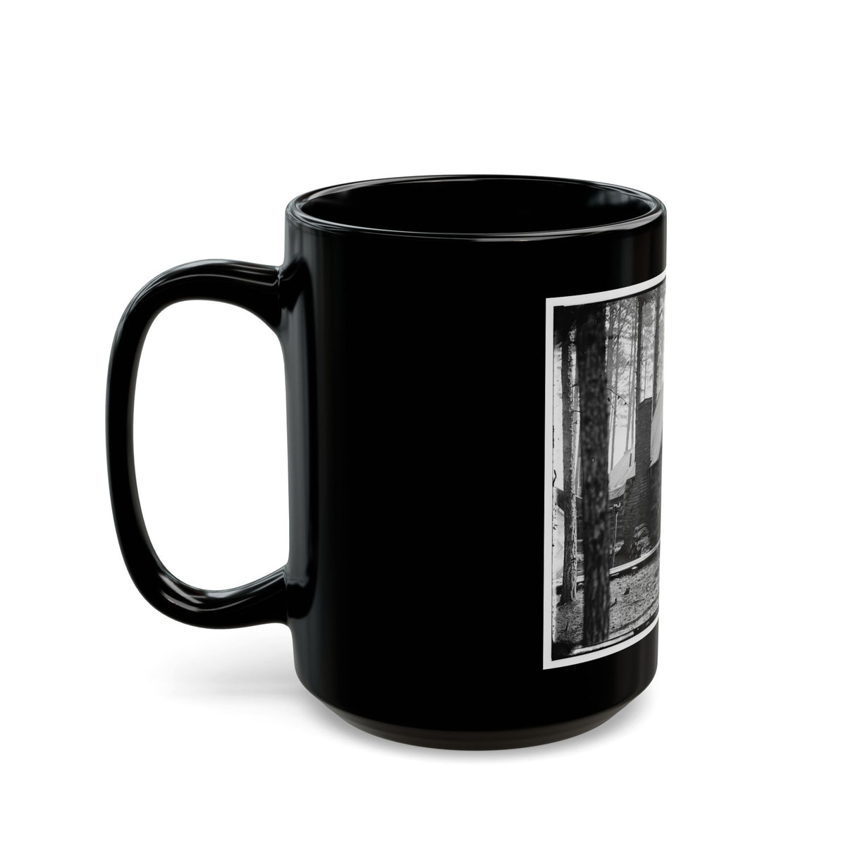 Brandy Station, Virginia. Officer's Winter Quarters Headquarters Army Of The Potomac (U.S. Civil War) Black Coffee Mug