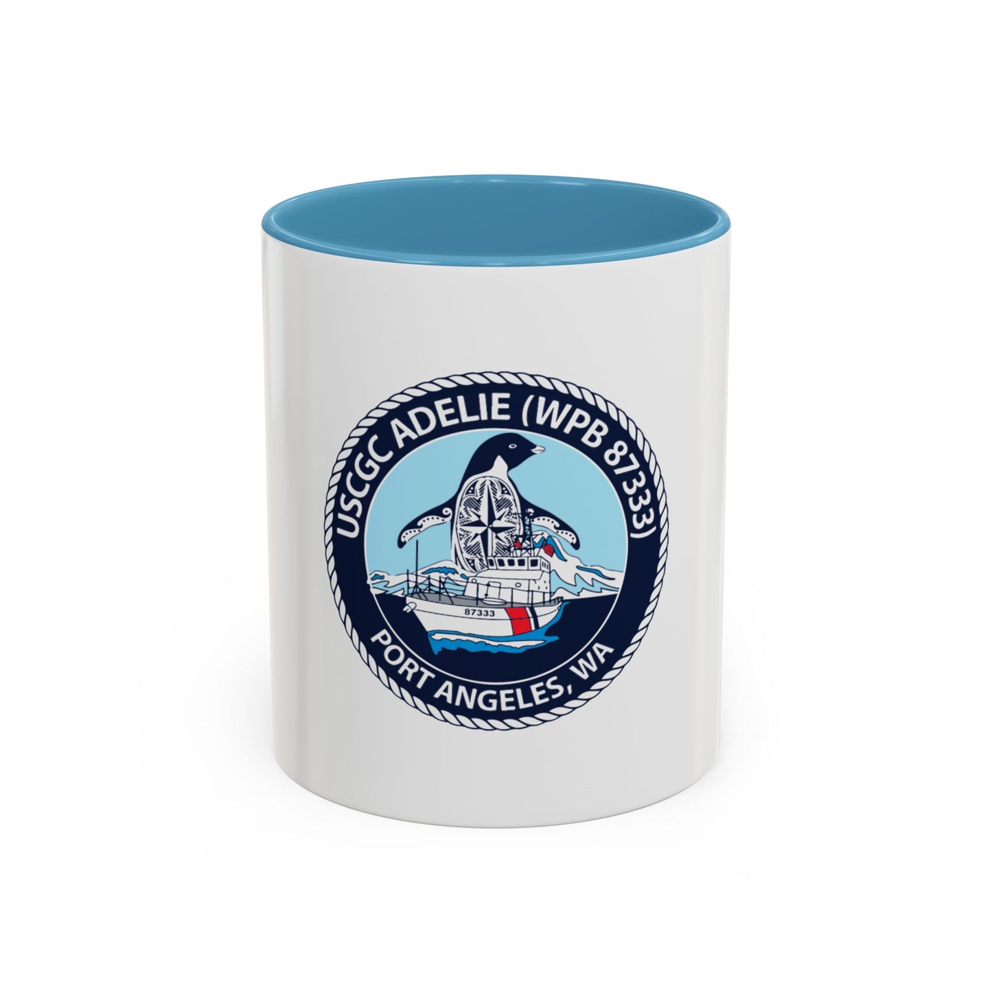 USCGC Adelie (U.S. Coast Guard) Accent Coffee Mug