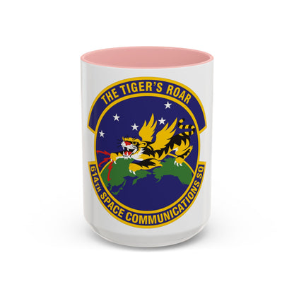 614th Space Communications Squadron (U.S. Air Force) Accent Coffee Mug