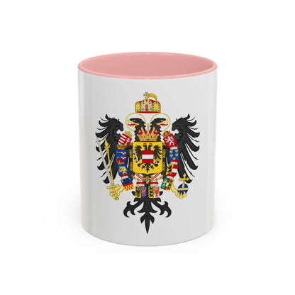 Middle Coat of Arms of Francis II, Holy Roman Emperor (1804-1806) - Accent Coffee Mug