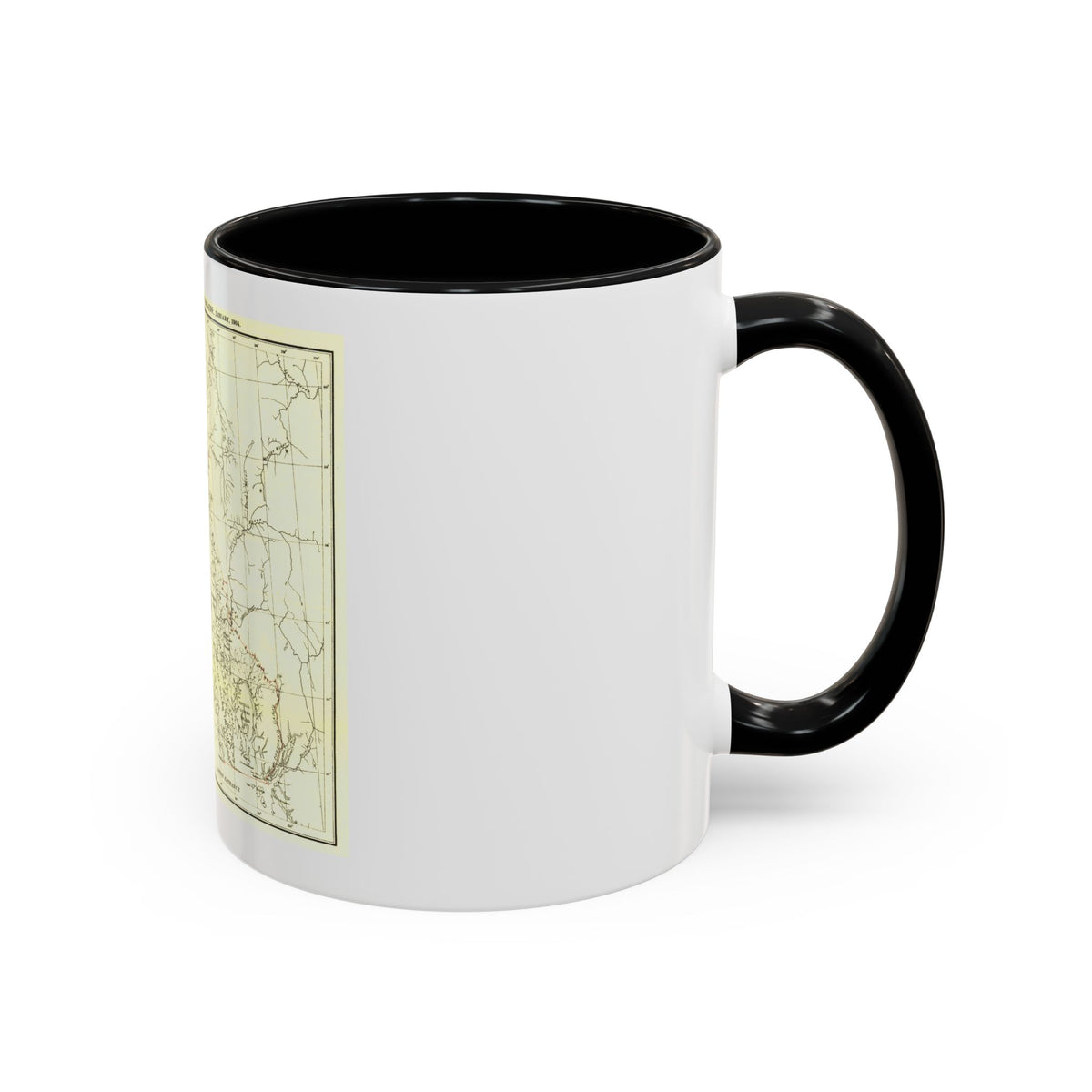 USA - Alaska (1903) (Map) Accent Coffee Mug