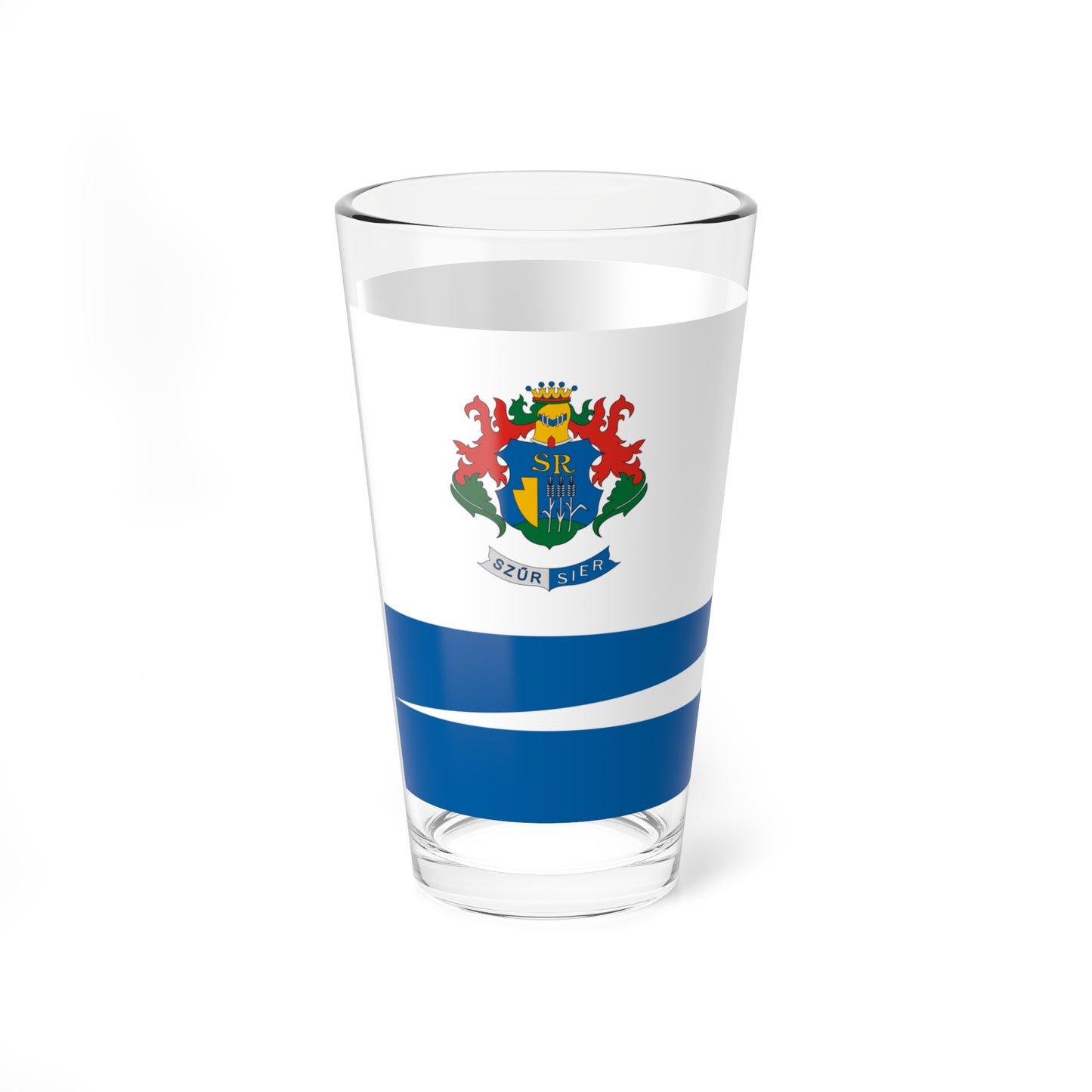 Flag of Szur (Hungary) Pint Glass 16oz