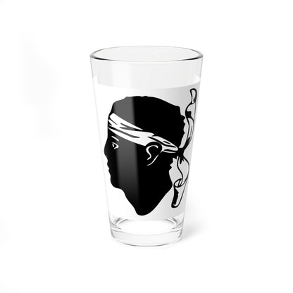 Flag of Corsica Variant (France) Pint Glass 16oz