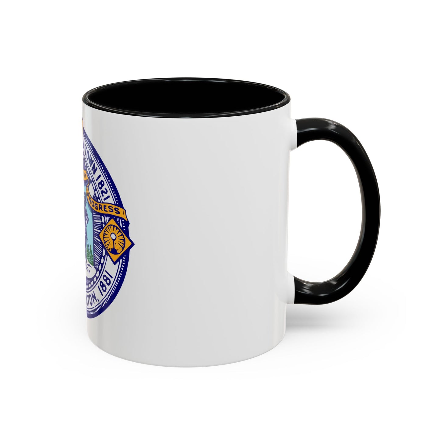 Seal of Brockton Massachusetts - Accent Coffee Mug