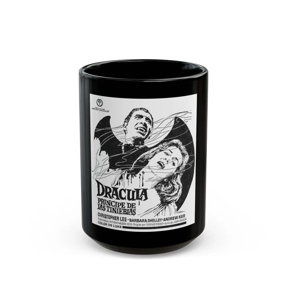 DRACULA PRINCE OF DARKNESS (SPANISH) 2 1966 Movie Poster - Black Coffee Mug-15oz-Go Mug Yourself