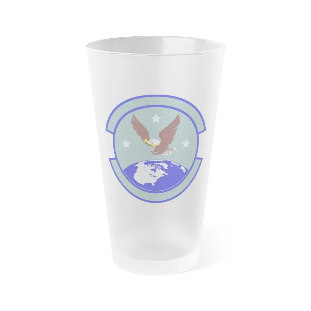 714 Aircraft Maintenance Squadron AFRC (U.S. Air Force) Frosted Pint Glass 16oz-16oz-Frosted-Go Mug Yourself