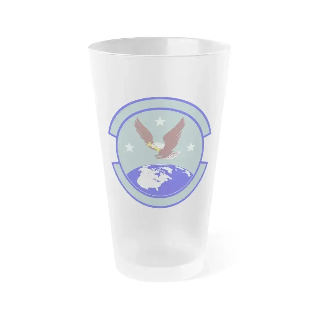 714 Aircraft Maintenance Squadron AFRC (U.S. Air Force) Frosted Pint Glass 16oz 16oz Frosted - Go Mug Yourself