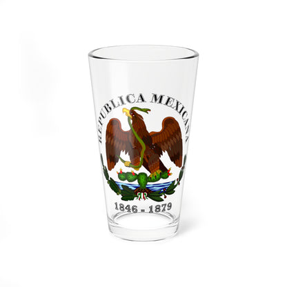 Esc Mex 1846 a 1879 Rep Mexicana Liberal (Mexico) (Coat of Arms) Pint Glass 16oz