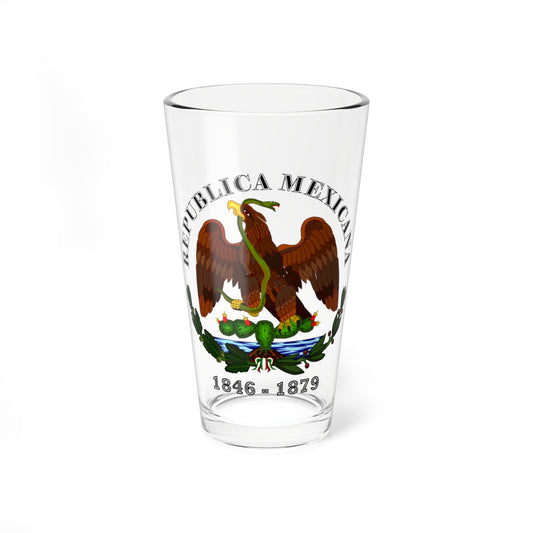 Esc Mex 1846 a 1879 Rep Mexicana Liberal (Mexico) (Coat of Arms) Pint Glass 16oz