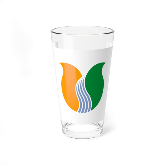 Flag of Tonami Toyama (Japan) Pint Glass 16oz