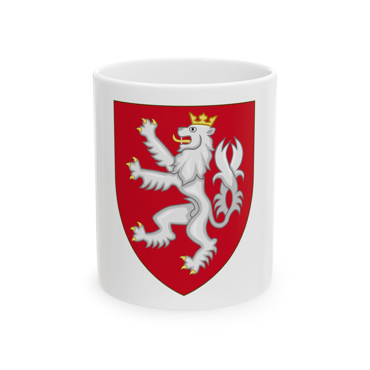 Coat of arms of the House of Luxembourg-Bohemia - White Coffee Mug