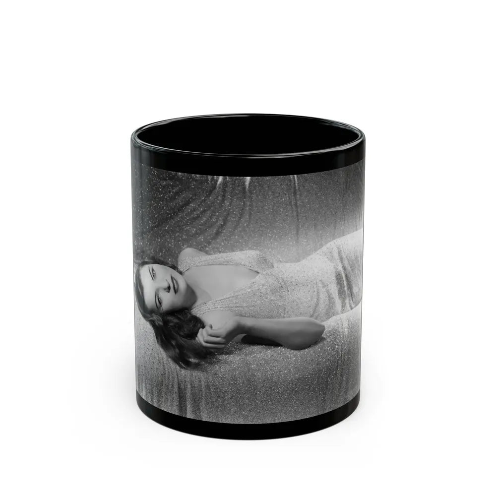 Ella Raines #149 1 (Vintage Female Icon) Black Coffee Mug-11oz-Go Mug Yourself