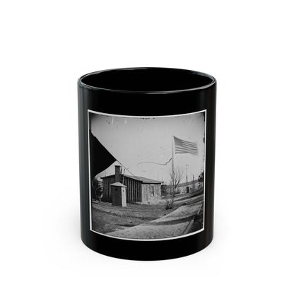 City Point, Va. Rear View Of Gen. Ulysses S. Grant's Headquarters (U.S. Civil War) Black Coffee Mug