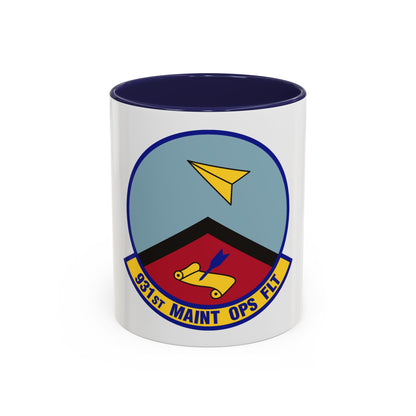 931st Maintenance Operations Flight (U.S. Air Force) Accent Coffee Mug