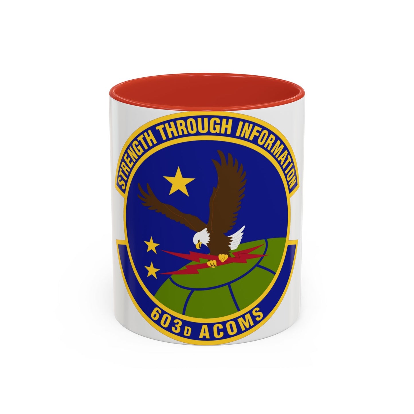 603d Air Communications Squadron (U.S. Air Force) Accent Coffee Mug