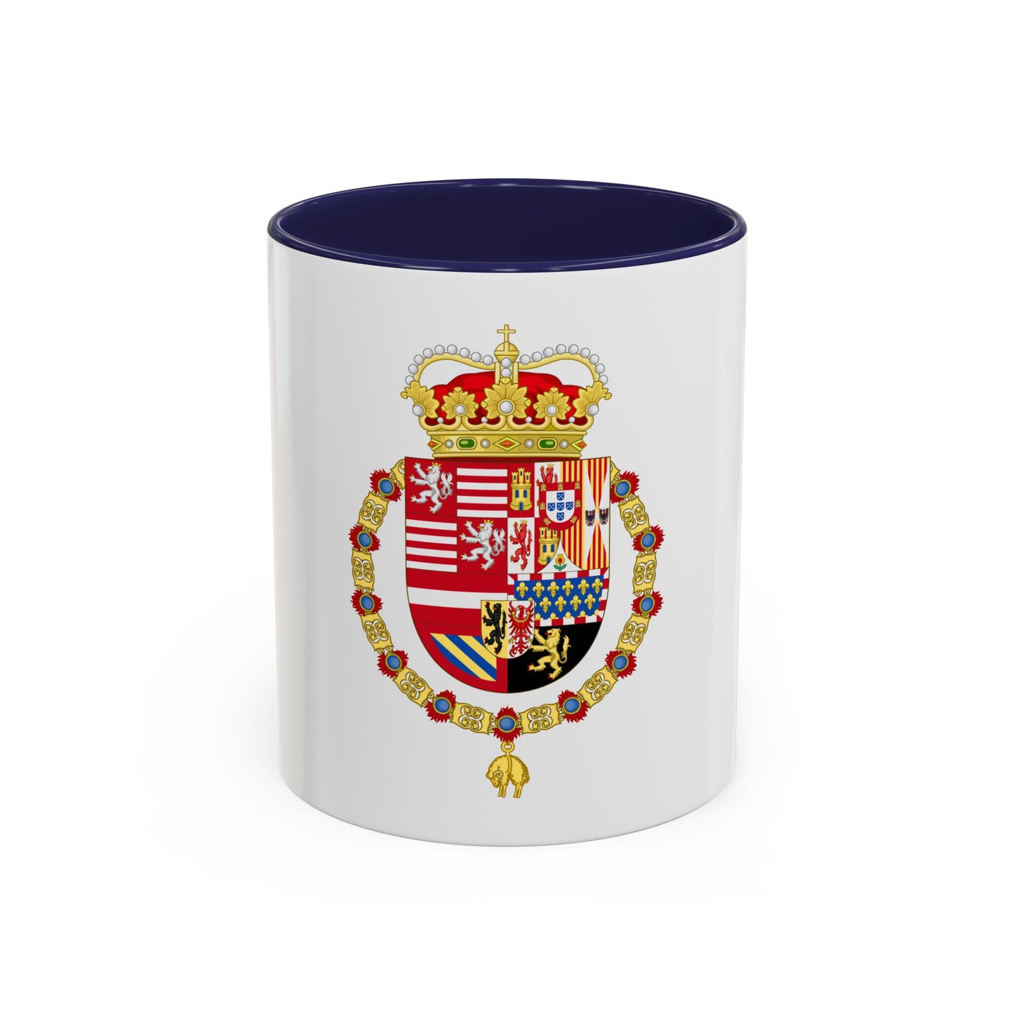 Coat of Arms of Archduke Albert of Austria as Governor-Monarch of the Low Countries - Accent Coffee Mug