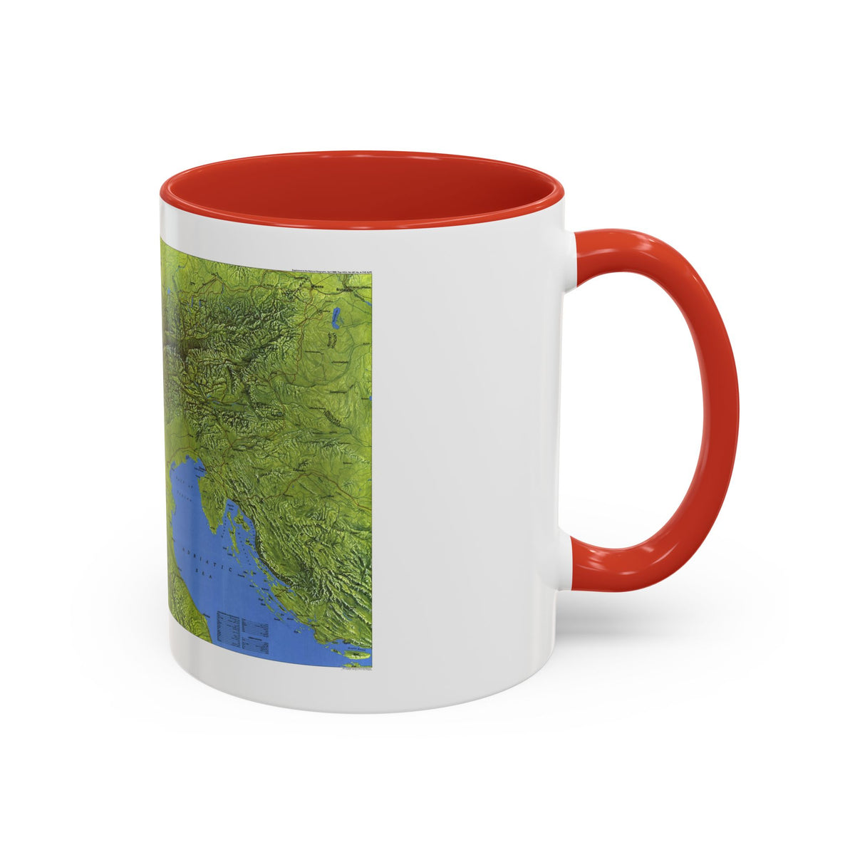 Alps, The (1985) (Map) Accent Coffee Mug