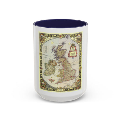 British Isles (1949) (Map) Accent Coffee Mug