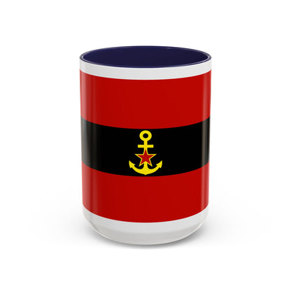 Naval Ensign of Albania 1946 to 1954 - Accent Coffee Mug