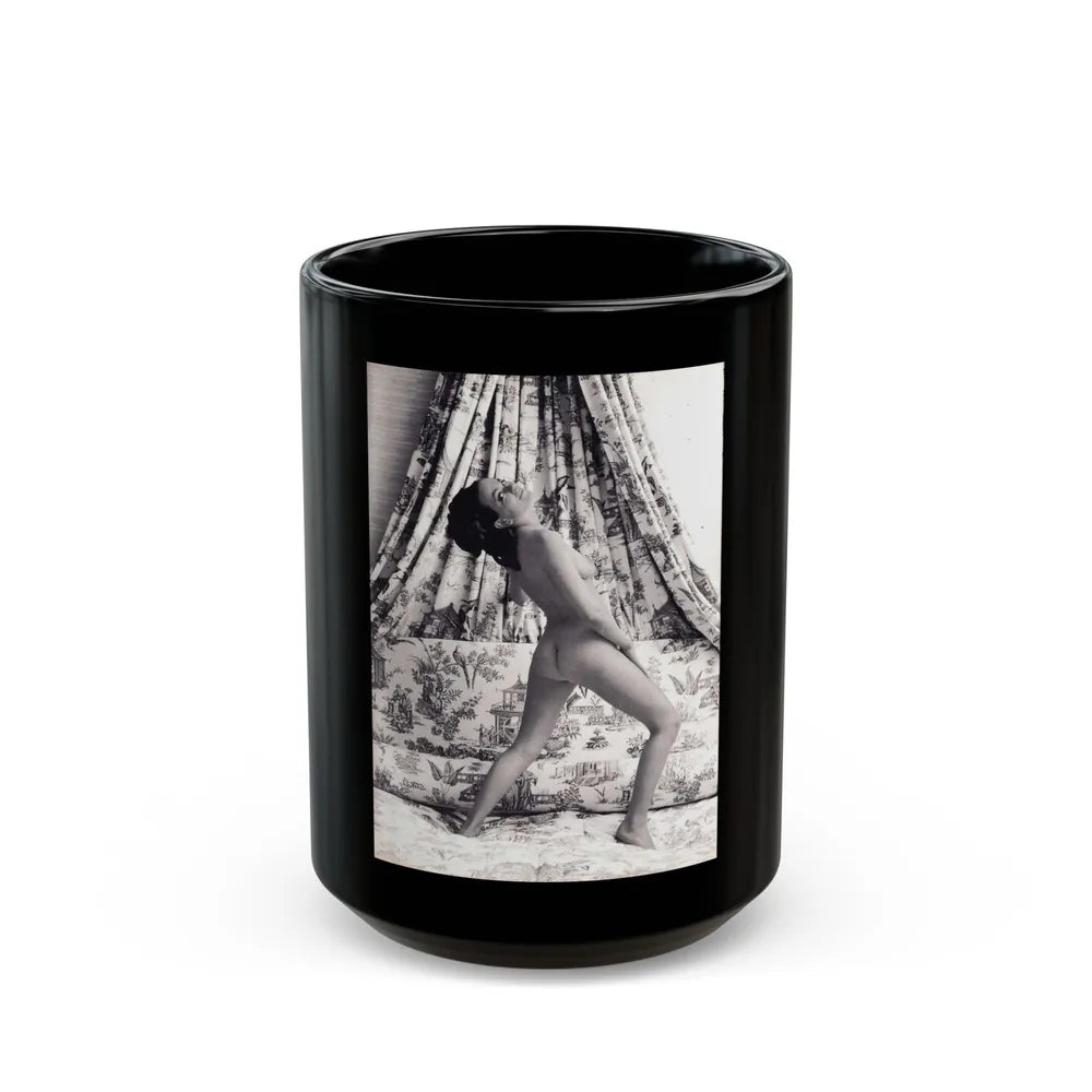 Julie Ege #246 (Vintage Female Icon) Black Coffee Mug-15oz-Go Mug Yourself