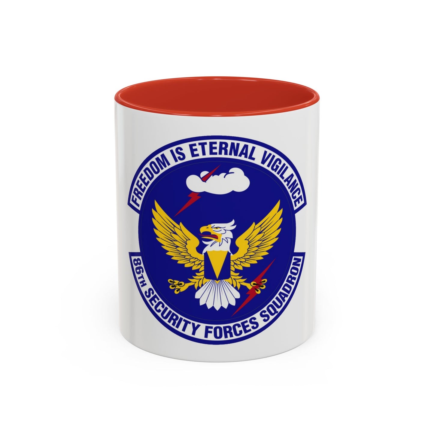 86 Security Forces Squadron USAFE (U.S. Air Force) Accent Coffee Mug