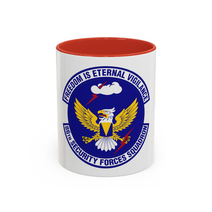 86 Security Forces Squadron USAFE (U.S. Air Force) Accent Coffee Mug