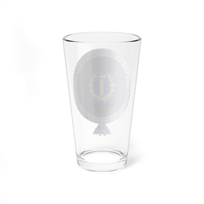 Coat of Arms of Valery Giscard dEstaing Order of the Elephant (Denmark) (Coat of Arms) Pint Glass 16oz