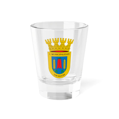 Escudo de Los Sauces (Chile) (Coat of Arms) Shot Glass 1.5oz