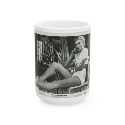 Carol Ohmart #14 (Vintage Female Icon) White Coffee Mug-15oz-Go Mug Yourself