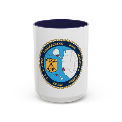 USCG Civil Eng Unit Oakland (U.S. Coast Guard) Accent Coffee Mug