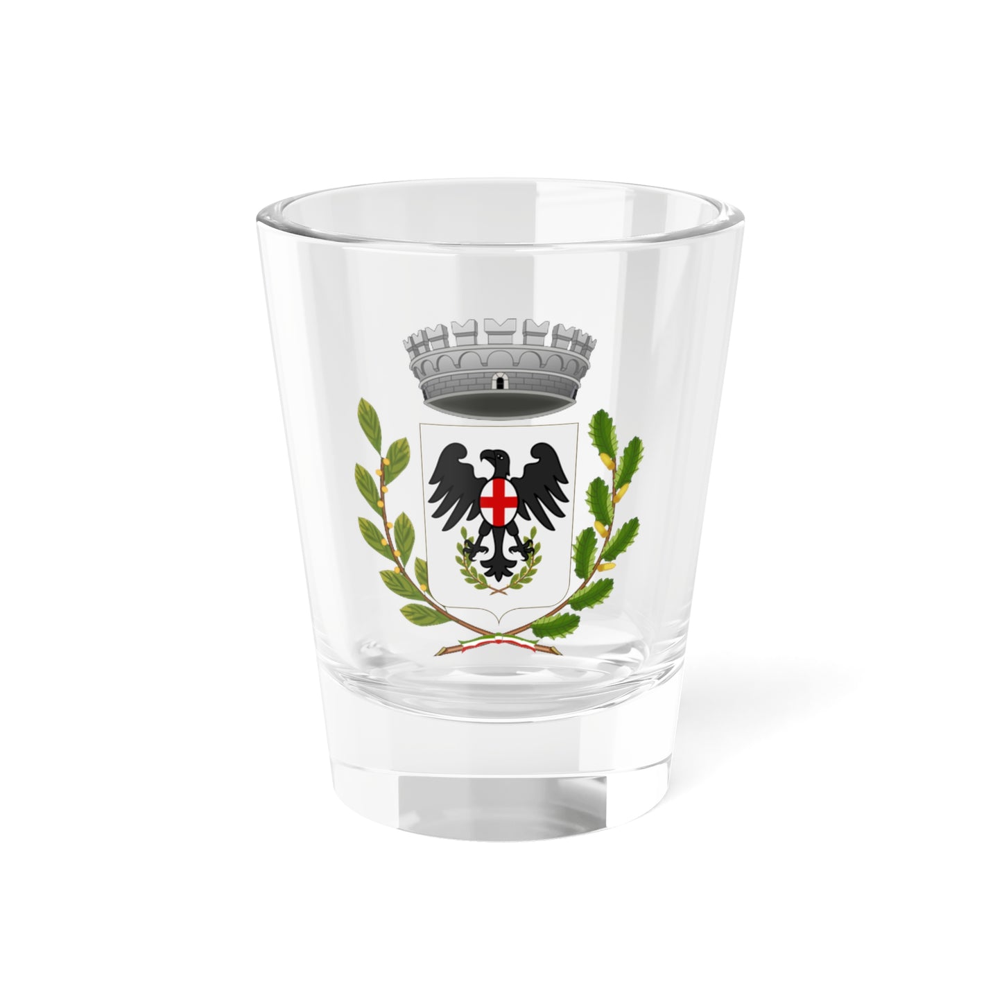 Laigueglia-Stemma Stile Waterbottle (Italy) (Coat of Arms) Shot Glass 1.5oz