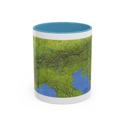 Alps, The (1985) (Map) Accent Coffee Mug