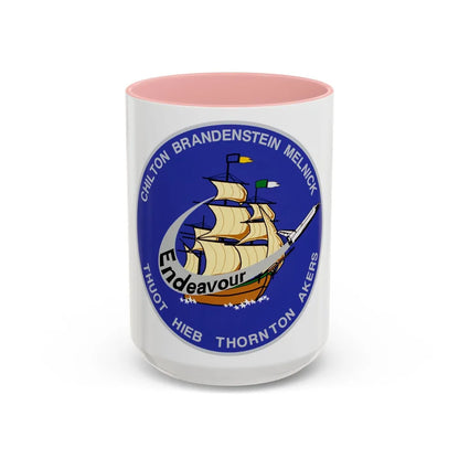 STS 49 (NASA) Accent Coffee Mug-15oz-Pink-Go Mug Yourself