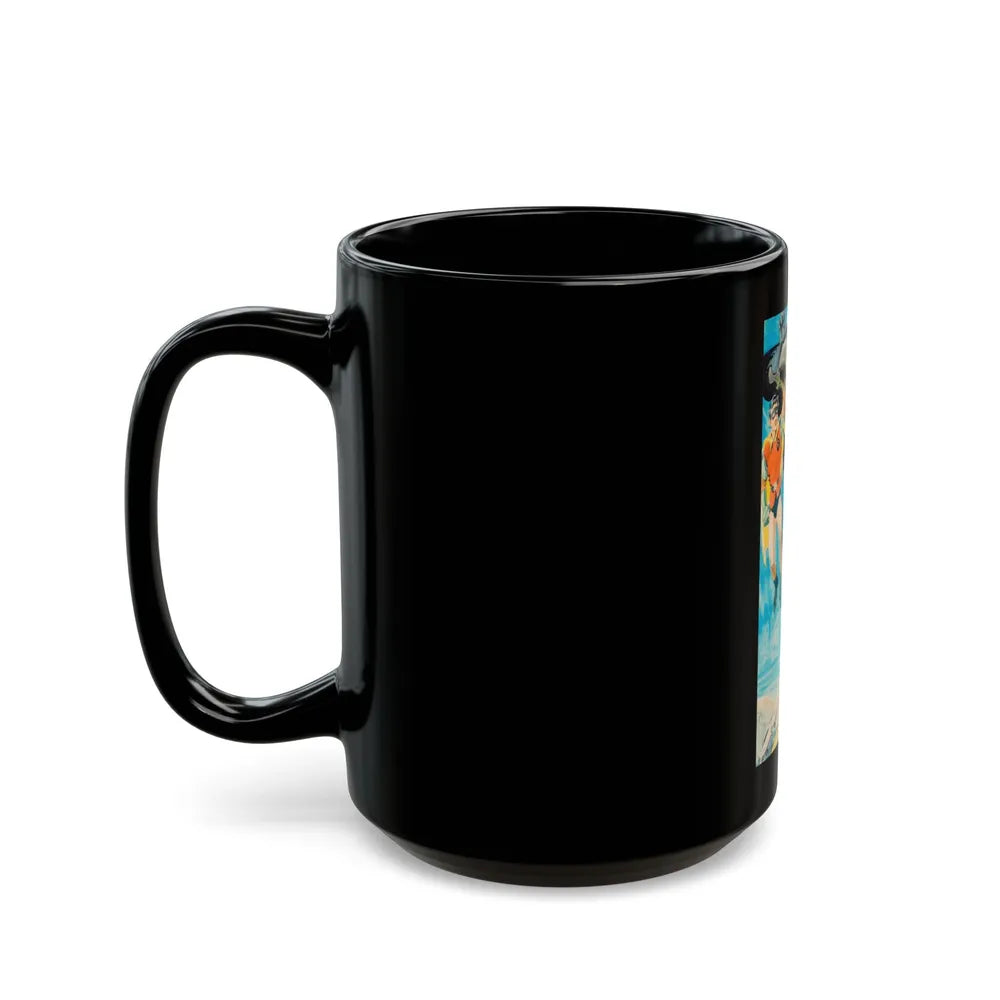 Batman and Robin, movie poster illustrations (1) - Black Coffee Mug-Go Mug Yourself