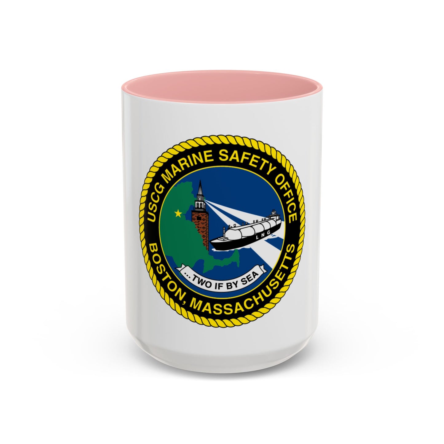 USCG MSO Boston Marine Safety Office (U.S. Coast Guard) Accent Coffee Mug
