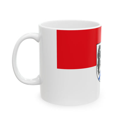 Flag of Freyung Grafenau Germany - White Coffee Mug-Go Mug Yourself