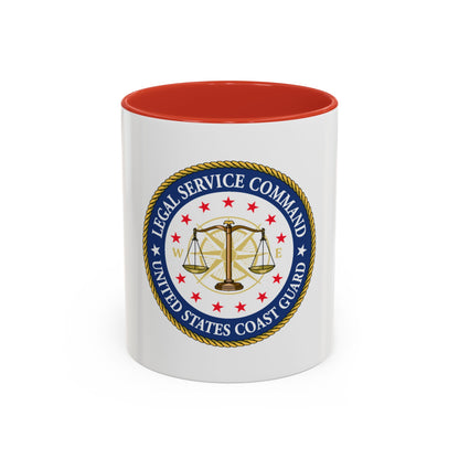 USCG Legal Service Command (U.S. Coast Guard) Accent Coffee Mug