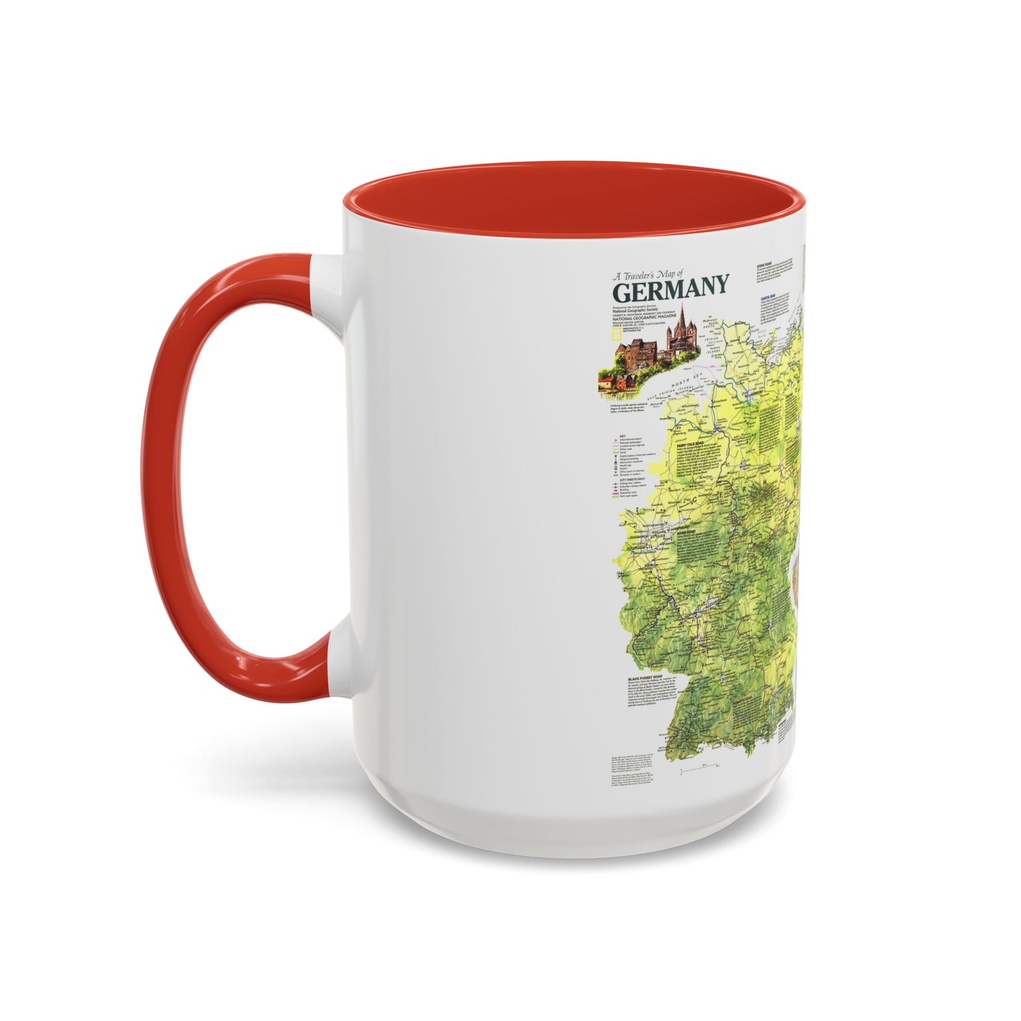 Tasse à café décorative Allemagne - Carte du voyageur (1991) (Carte)